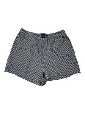 J Crew Cotton poplin boxer short in mini gingham Size Small Womens Black White